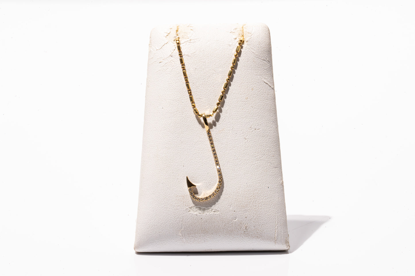 Small “J” Hook Pendant | Yellow Gold
