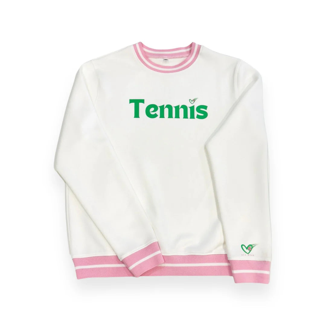 Pink Tennis Scuba Sweatshirt