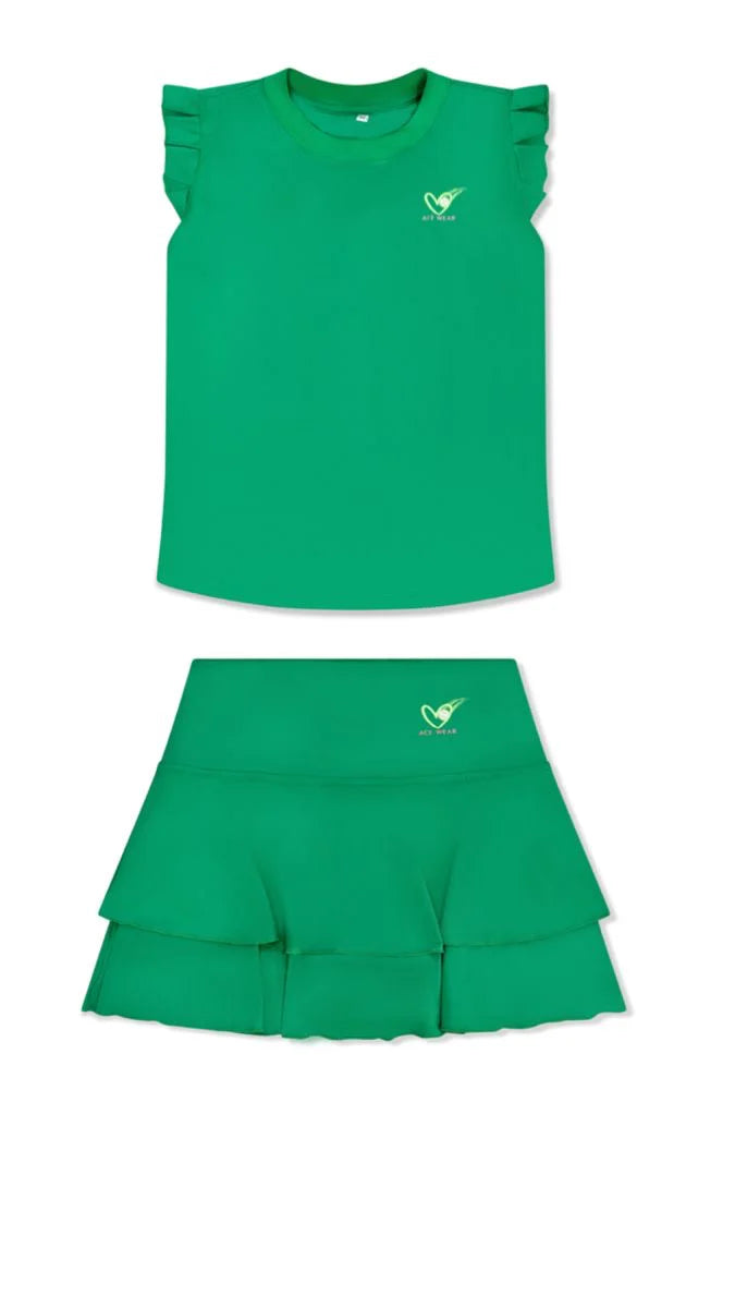 Ace Palm Ruffle Top