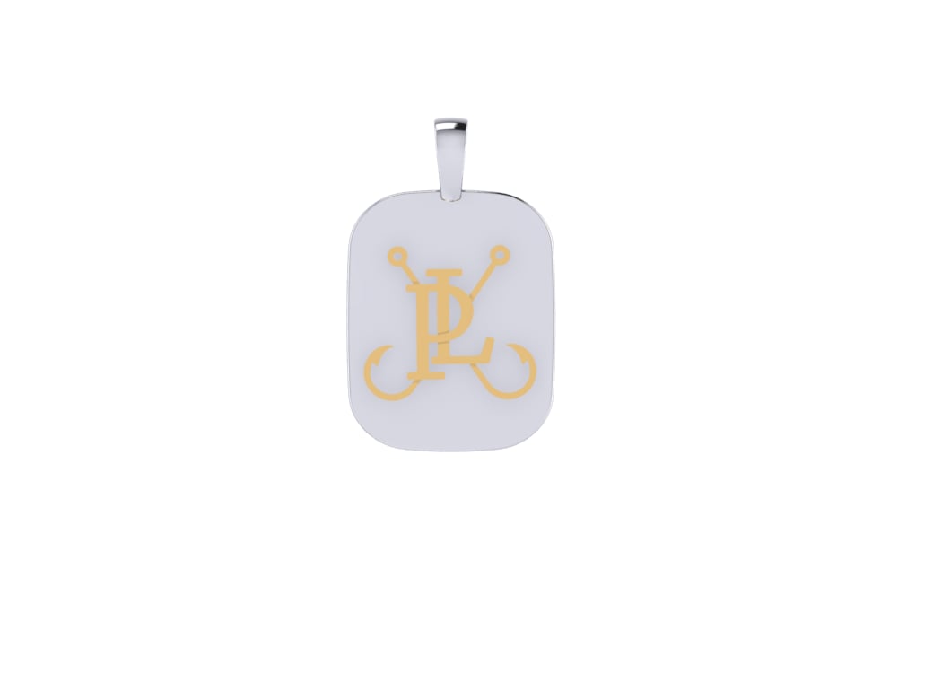 Pure Lure Double-Sided Dog Tag | Gold Marlin