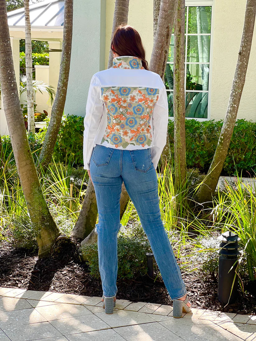 The White Denim Jacket / Lavish Lace