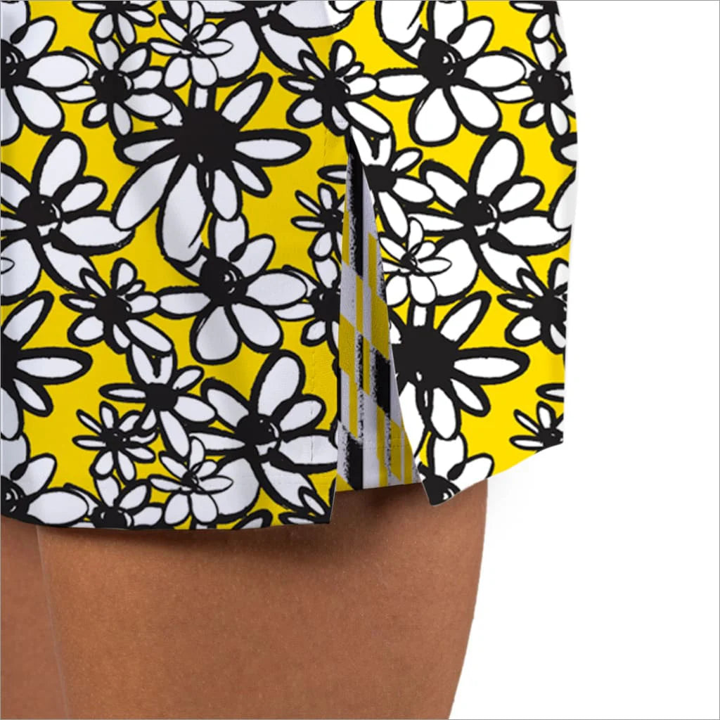 Oopsy Daisy Yellow and White Skort