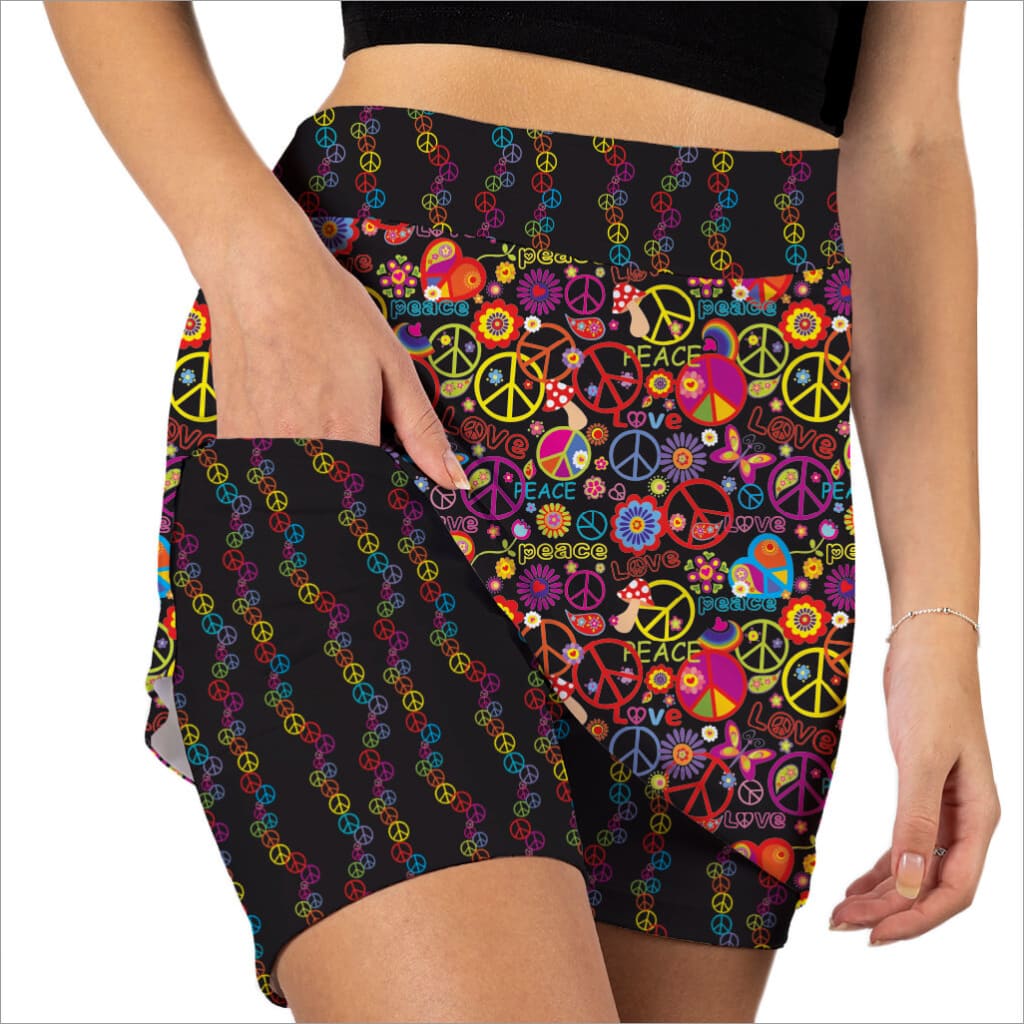 Peace Out Athletic Skort