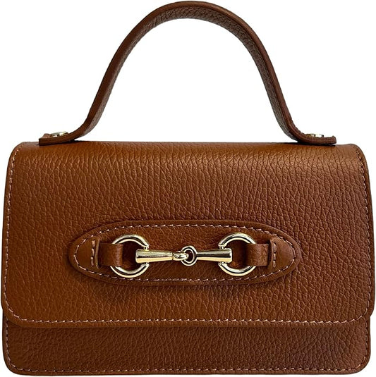 Modarno Horsebit Metal Clip Novelty Shoulder Bag