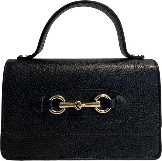 Modarno Horsebit Metal Clip Novelty Shoulder Bag
