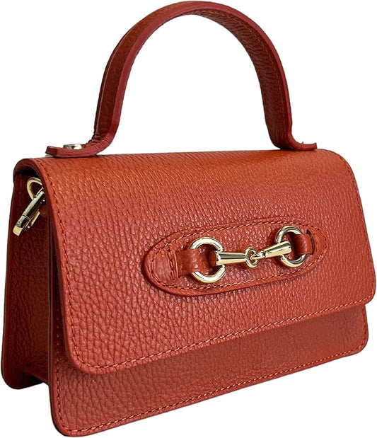 Modarno Horsebit Metal Clip Novelty Shoulder Bag