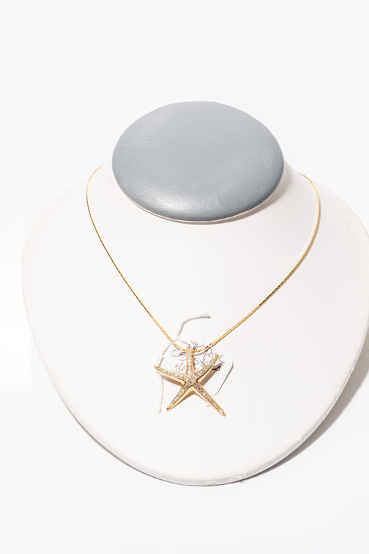 Starfish Pendant | Yellow Gold