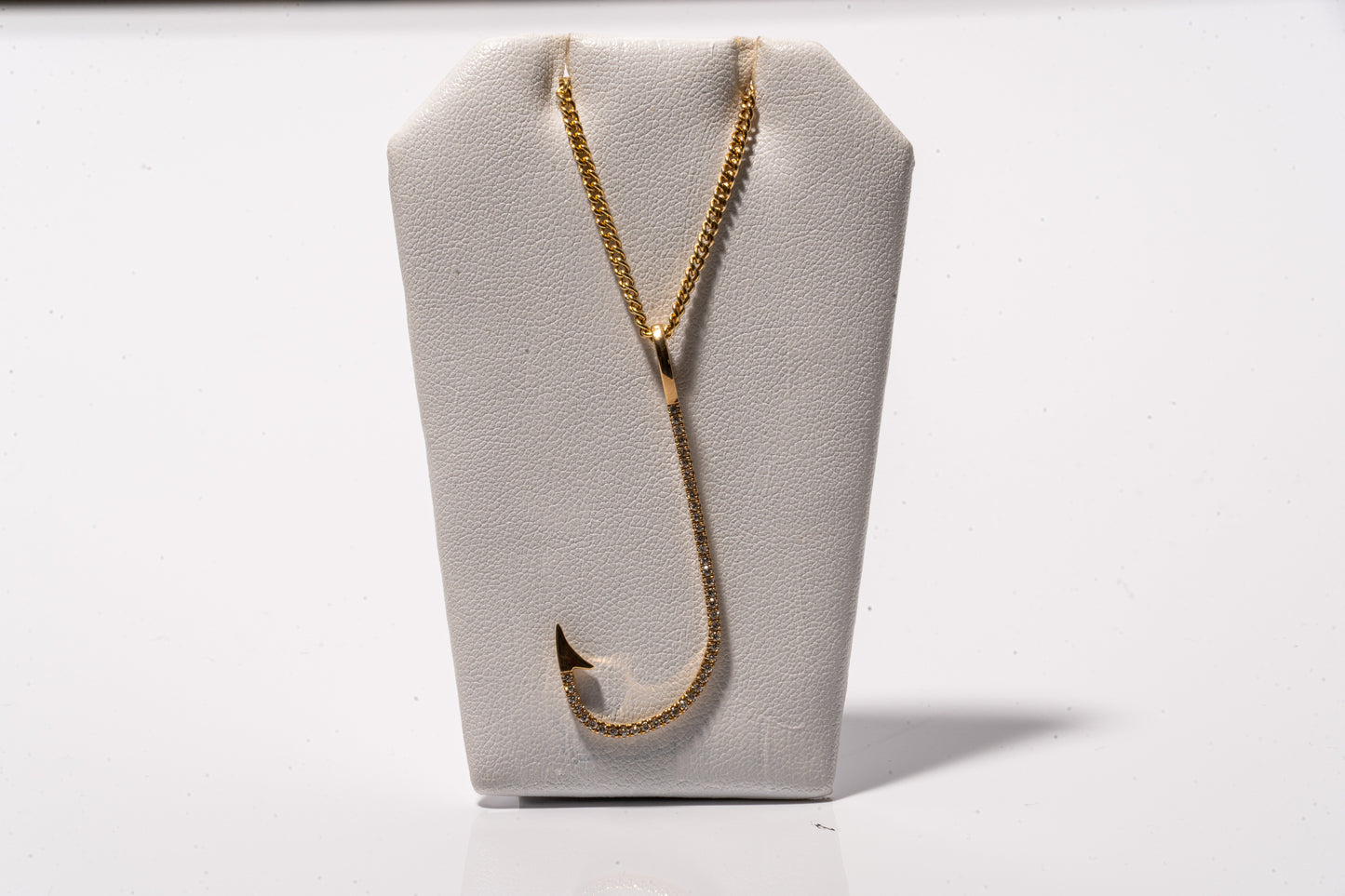 Medium “J” Hook Pendant | Yellow Gold