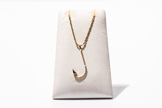 Small “J” Hook Pendant | Yellow Gold
