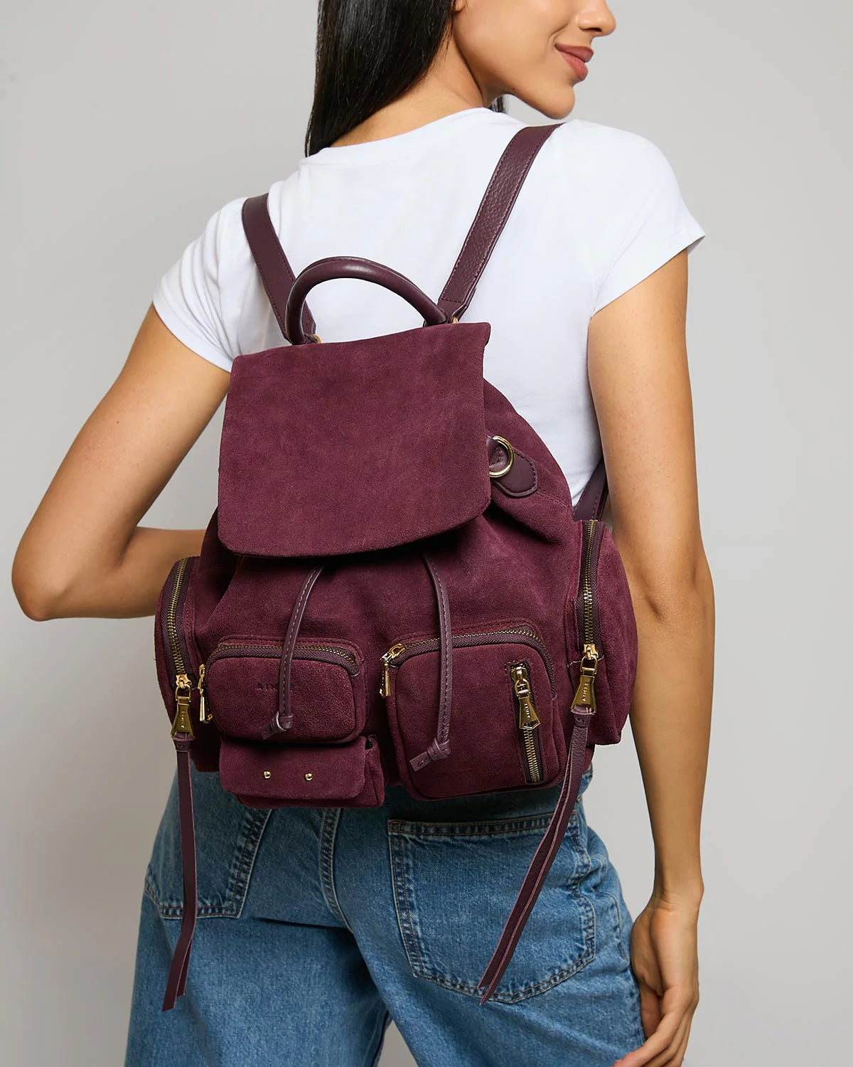 away leather backpack The Everywhere Zip Backpack, Personal Item Travel it has two exterior water bottle pockets to keep you hydrated on the go Away Caf Collection 2024 -