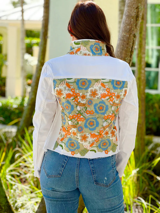 The White Denim Jacket / Lavish Lace